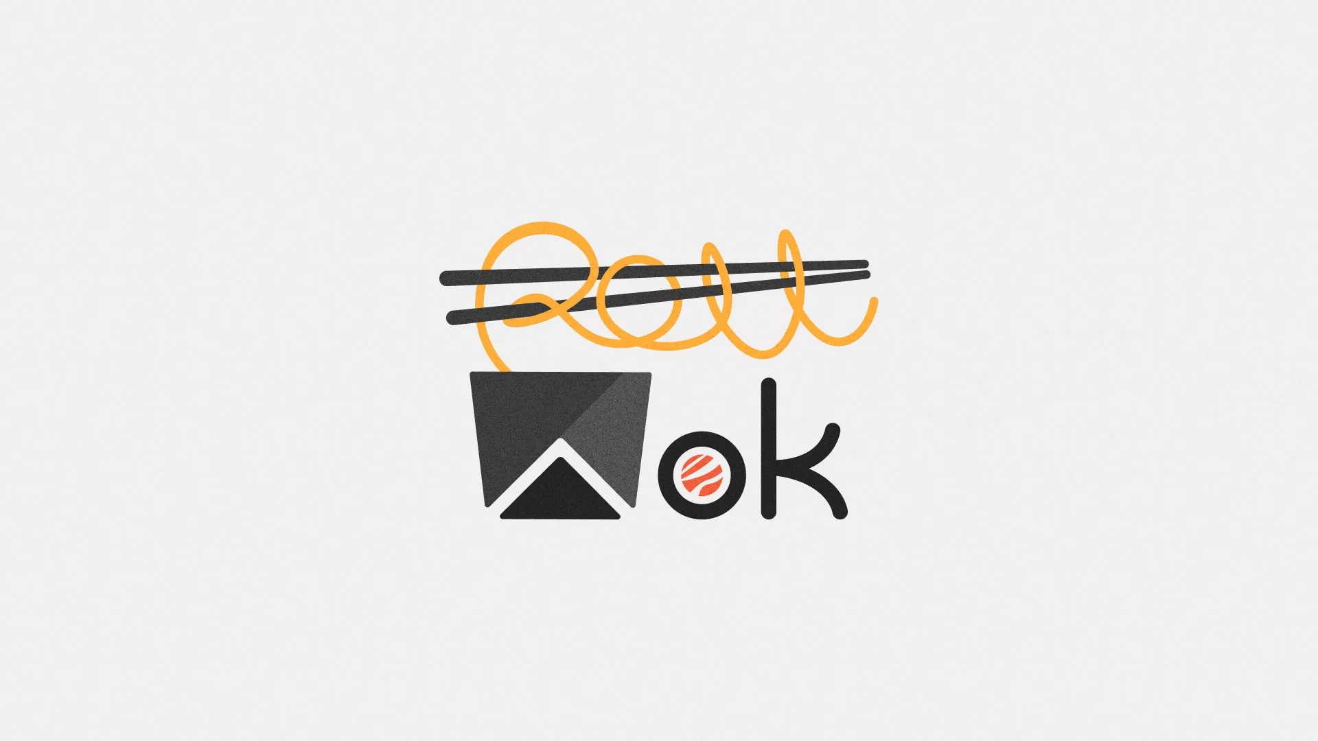Разработка логотипа в Дзержинске для суши-бара «Roll Wok Club»