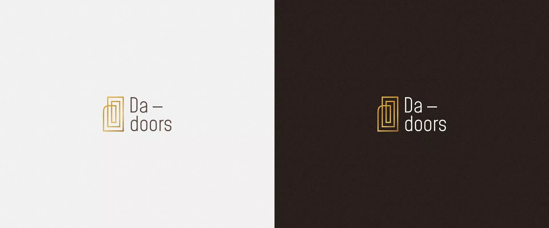Разработка логотипа для компании «DA-DOORS» в Дзержинске